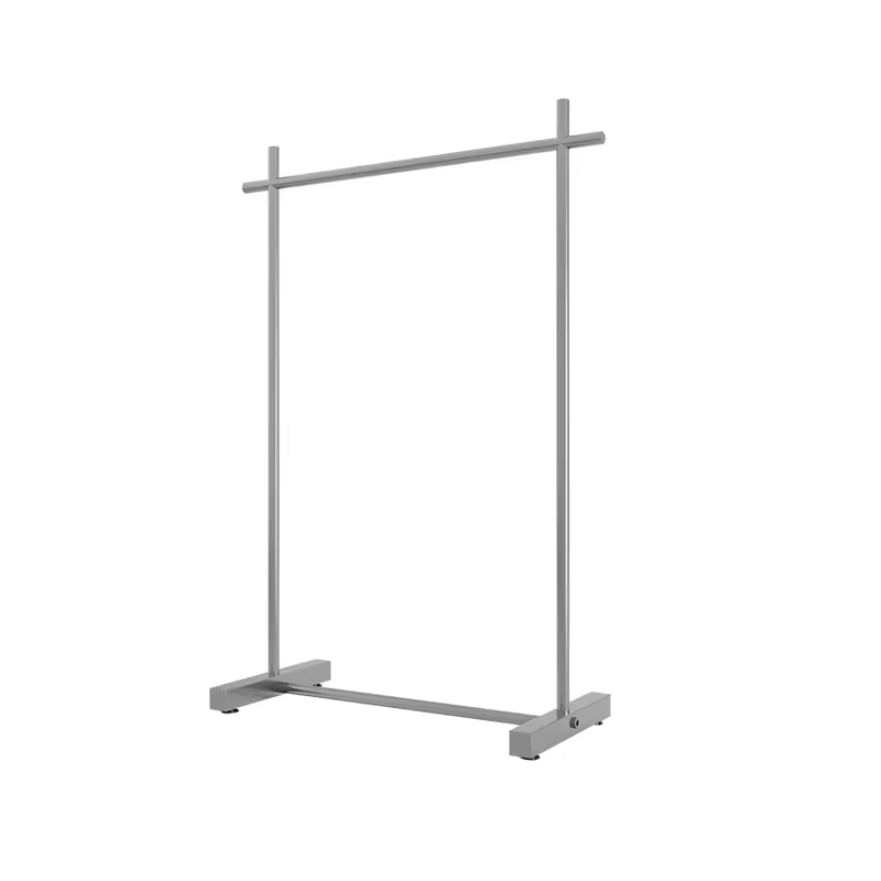 Portant à Vêtements Industriel Métallique Argenté  120 x 40 x H 150 cm