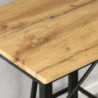 Ensemble Table de Bar et 2 Tabourets Hauts de Cuisine - Bois FSC et Métal