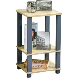 Étagère 3 Niveaux - Bois FSC et Structure Noire - 34 × 29 × 58,5 cm