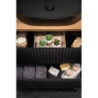 Ensemble Meuble Salle de Bain 2 tiroirs + Vasque + Plateau L 80 x P 40 x H 59,5 cm - Astral - Noir et effet chêne