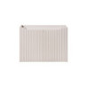 Ensemble Meuble Vasque 2 portes et Vasque à Encastrer L 80 x P 40 x H 58,5 cm - Astral - Beige crème et blanc