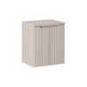 Ensemble Meuble Vasque 2 portes et Plateau L 50 x P 40 x H 59,5 cm - Astral - Beige crème