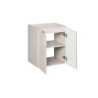 Ensemble Meuble Vasque 2 portes et Plateau L 50 x P 40 x H 59,5 cm - Astral - Beige crème