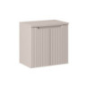 Ensemble Meuble Vasque 2 portes et Plateau L 60 x P 40 x H 59,5 cm - Astral - Beige crème
