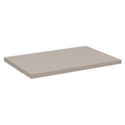 Ensemble Meuble Vasque 2 portes et Plateau L 60 x P 40 x H 59,5 cm - Astral - Beige crème