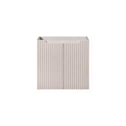 Ensemble Meuble Salle de Bain 2 portes + Vasque + Plateau L 60 x P 40 x H 59,5 cm - Astral - Beige crème