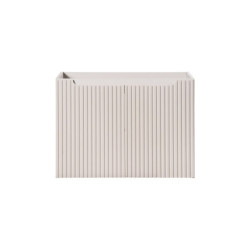 Ensemble Meuble Vasque 2 portes et Plateau L 80 x P 40 x H 59,5 cm - Astral - Beige crème