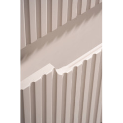 Ensemble Meuble Vasque 2 tiroirs et Plateau L 80 x P 40 x H 59,5 cm - Astral - Beige crème