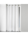 Rideau à oeillets - Shantung - 140 x 240 cm - Polyester - Blanc