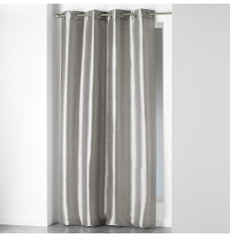 Rideau à oeillets - Shantung - 140 x 240 cm - Polyester - Perle