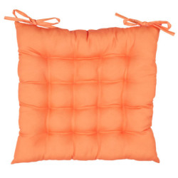 Lot de 6 galettes de Chaises Déperlantes Extérieur/Intérieur motifs estivaux 40x40cm - 2 Attaches Nouettes - Dolce Vita