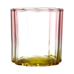 Lot de 12 Verres à Jus Colorés Dégradés 20cL - Couleurs Estivales Bleu Turquoise, Jaune, Violet, Rouge