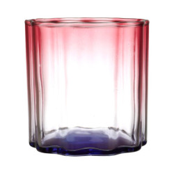 Lot de 24 Verres à Jus Colorés Dégradés 20cL - Couleurs Estivales Bleu Turquoise, Jaune, Violet, Rouge