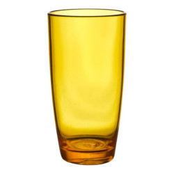 Lot de 24 Verres Haut Incassables en Plastique Alimentaire Durable - 49cL - Lave-Vaisselle - Bleu violet rouge jaune