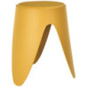 Lot de 6 Tabourets Légers Empilables en Plastique - Jaune - D 30 x H 46 cm - Gain de place
