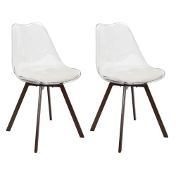 Lot de 2 Chaises Coque...