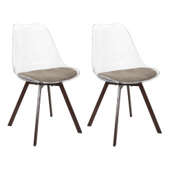 Lot de 2 Chaises Coque...