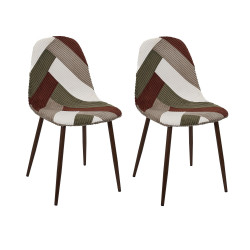 Lot de 2 Chaises en Velours...