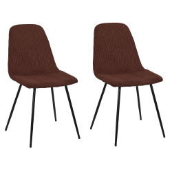 Lot de 2 Chaises en Velours...