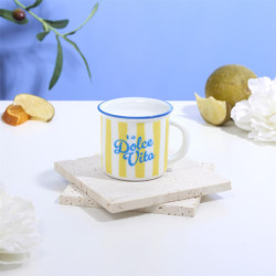 Lot de 6 Bougies Parfumées en Tasses Céramiques Réutilisables - Multicolores Dolce Vita