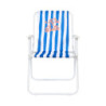 Lot de 3 Chaises Pliantes Extérieur Multicolore Rayures 44 x 52 x 75 cm Gain de Place