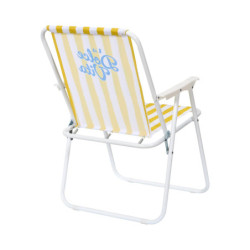 Lot de 6 Chaises Pliantes Extérieur Multicolore Rayures 44 x 52 x 75 cm Gain de Place