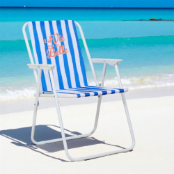 Lot de 6 Chaises Pliantes Extérieur Multicolore Rayures 44 x 52 x 75 cm Gain de Place