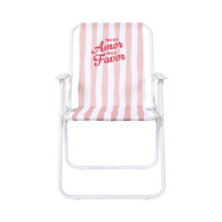 Lot de 6 Chaises Pliantes Extérieur Multicolore Rayures 44 x 52 x 75 cm Gain de Place