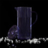 Lot de 4 Carafes Plastique 1,1 L avec Couvercle - Violet Rouge Bleu Jaune