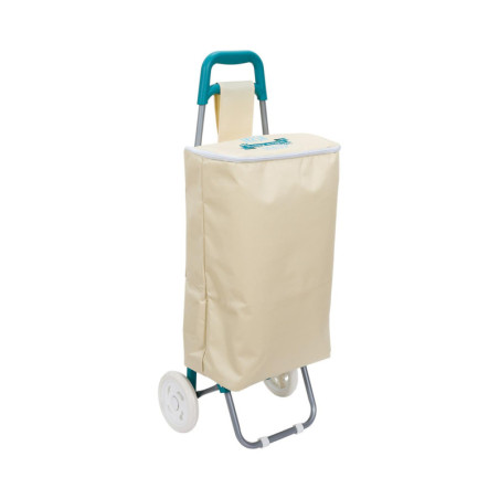 Chariot de Courses Isotherme Pliable 32 x 21 x 92 cm Grande Capacité Transport Facile