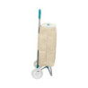 Chariot de Courses Isotherme Pliable 32 x 21 x 92 cm Grande Capacité Transport Facile