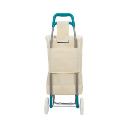 Chariot de Courses Isotherme Pliable 32 x 21 x 92 cm Grande Capacité Transport Facile
