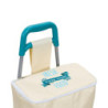 Chariot de Courses Isotherme Pliable 32 x 21 x 92 cm Grande Capacité Transport Facile