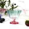 Lot de 12 Coupes à Pied Colorées en Verre Dégradé D11 cm