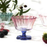 Lot de 12 Coupes à Pied Colorées en Verre Dégradé D11 cm