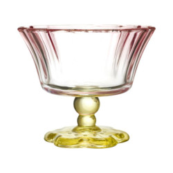 Lot de 12 Coupes à Pied Colorées en Verre Dégradé D11 cm