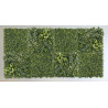 Lot de 8 Plaques Végétales Artificielles Panachées 50 x 50 cm - Mur végétal 2m²
