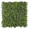 Lot de 12 Plaques Végétales Artificielles Panachées 50 x 50 cm - Mur végétal 3m²