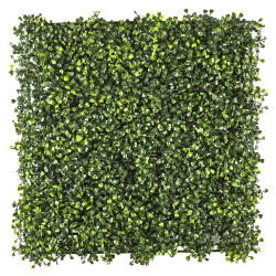 Lot de 8 Plaques Végétales Artificielles Panachées 50 x 50 cm - Mur végétal 2m²