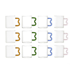 Lot de 12 Mugs en Verre 35...