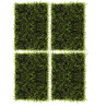 Lot de 4 Panneaux Mur Végétal Artificiel 60 x 40 cm Décoration Murale 1 m²