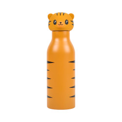 Lot de 3 Gourdes Isothermes Inox 40 cl Motif Animaux - Étanches - Chaud 6h Froid 18h