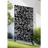 Panneau Occultant Extérieur en Métal Décoratif 120 x 40 x H 193 cm