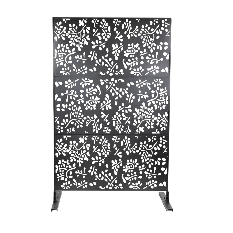 Panneau Occultant Extérieur en Métal Décoratif 120 x 40 x H 193 cm