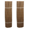 Lot de 2 Brise-Vue en Bois de Saule soit 6 ml x 1,5 m pour Jardin Balcon Terrasse - Canisse Extérieur Flexible