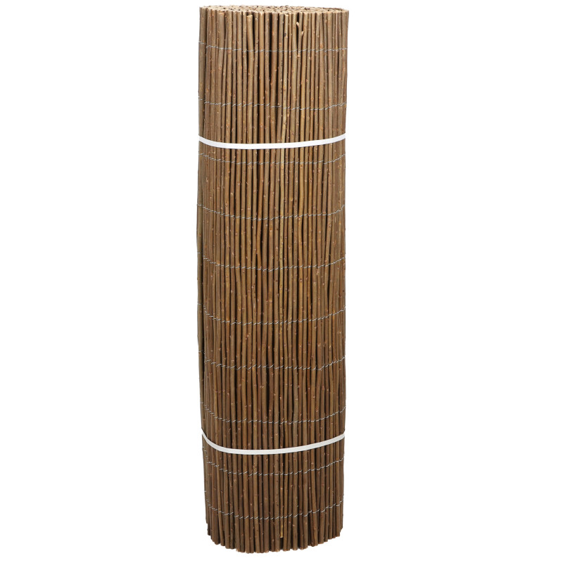Brise-Vue en Bois de Saule 5 ml x 1 m pour Jardin Balcon Terrasse - Canisse Extérieur Flexible