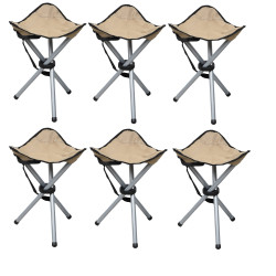 Lot de 6 Tabourets Trépied...