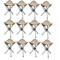 Lot de 12 Tabourets Trépied...