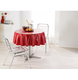 Nappe cristal ronde - D 140 cm - PVC - Transparent