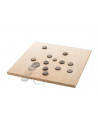 Jeu de palet - 70 x 70 x 3 cm - Bois et fer - Beige